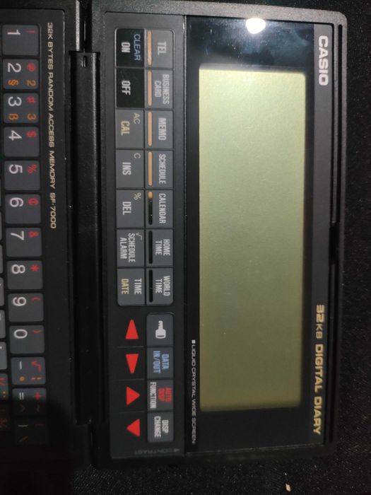 Antiga agenda pessoal Casio