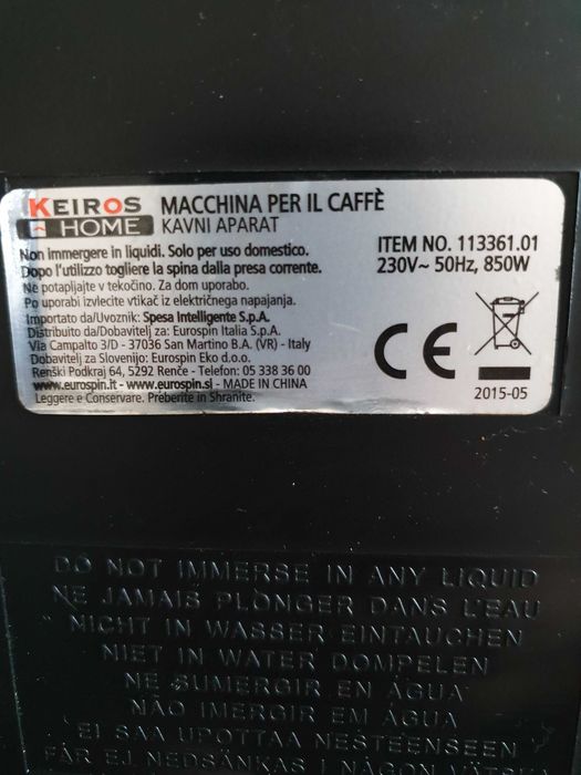 Кофеварка рожковая Keiros home