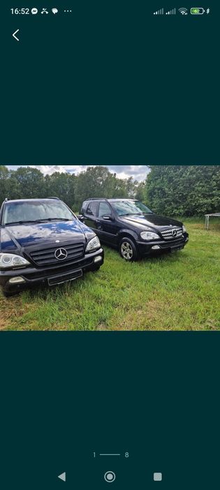Капот крила фари радіатори Mercedes ml 163, 164. Розборка