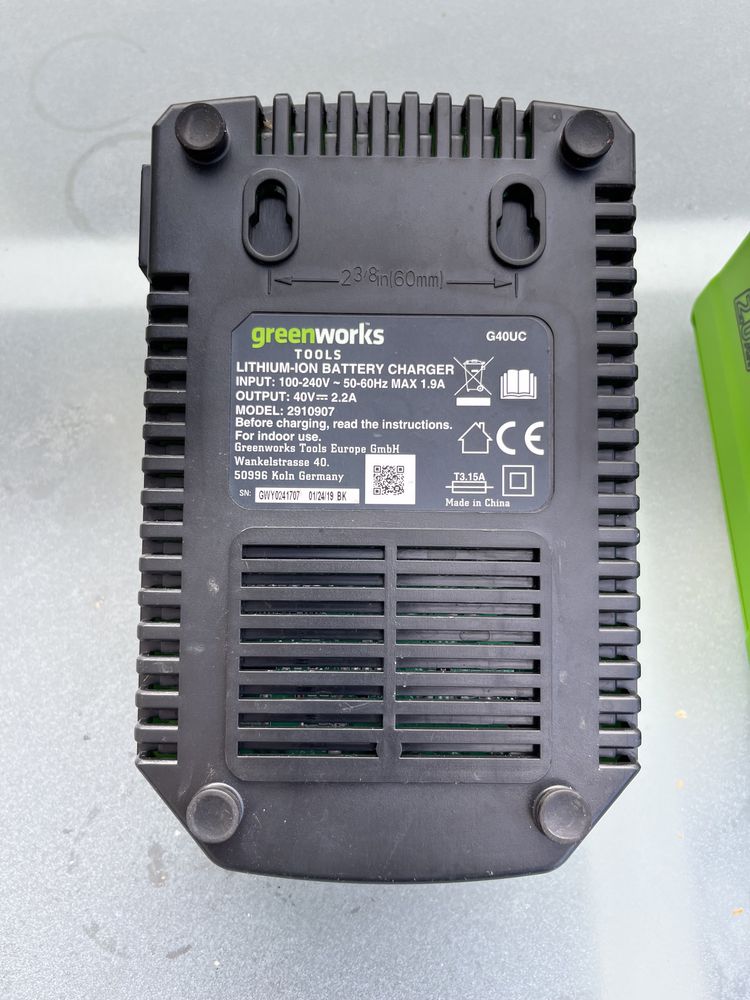 Bateria plus ładowarka GreenWorks 40V oryginał