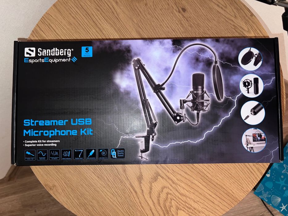 Мікрофон до комп'ютера Sandberg Streamer Kit USB