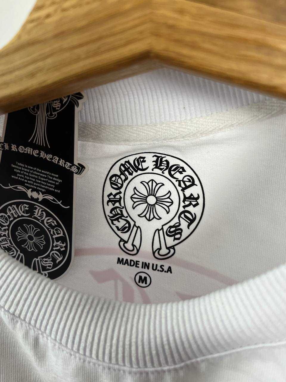 Біла Футболка Chrome Hearts з бірками (Хром Хартс)