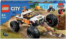LEGO City 60387 4WD Off-Road Adventure Klocki, Prezent, Pojazd, Klej,