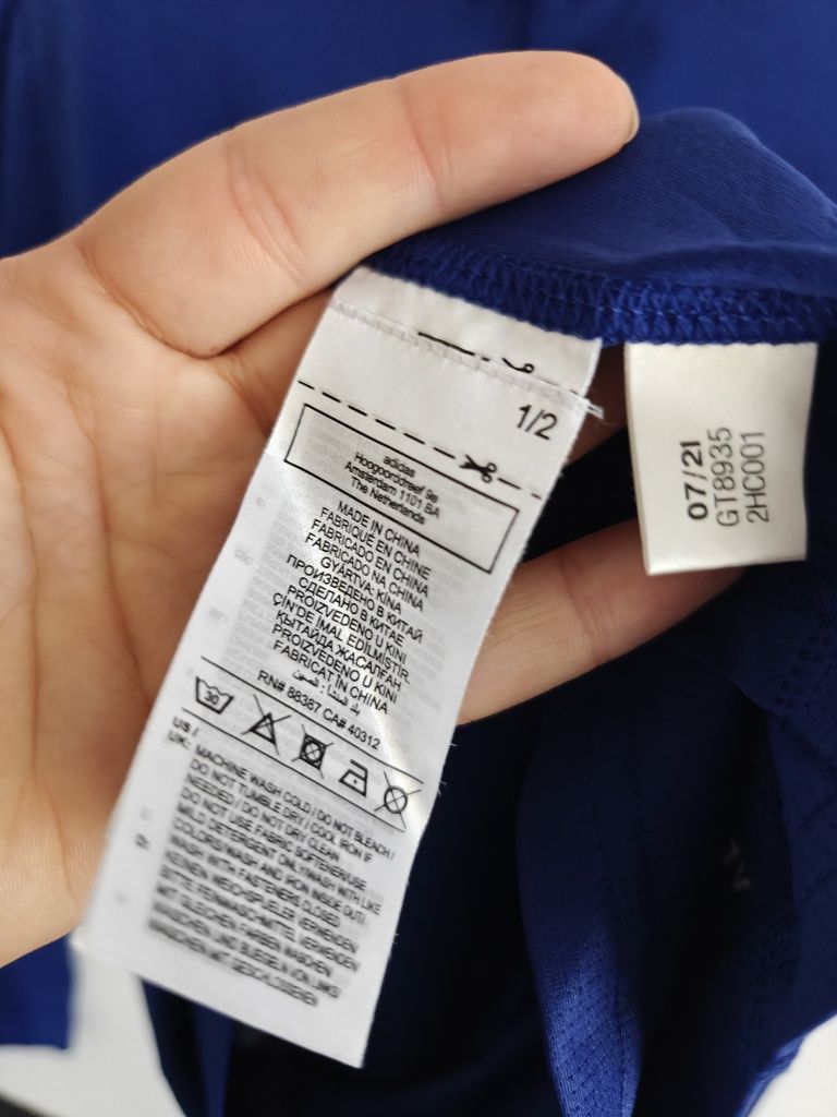 Adidas długi rękaw bluza sportowa męska M/L