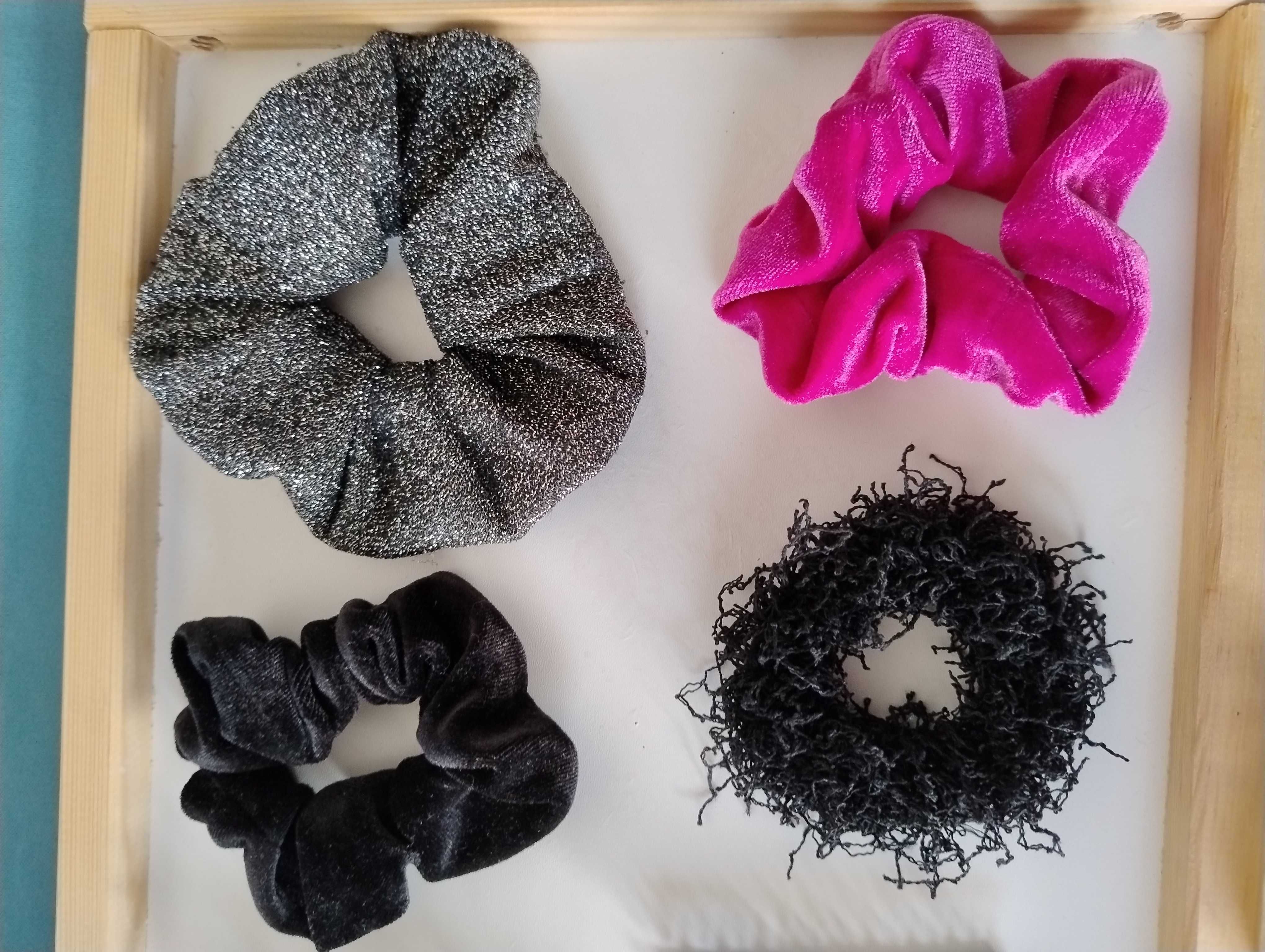 Kolorowe gumki do włosów Scrunchie do włosów spinka opaska