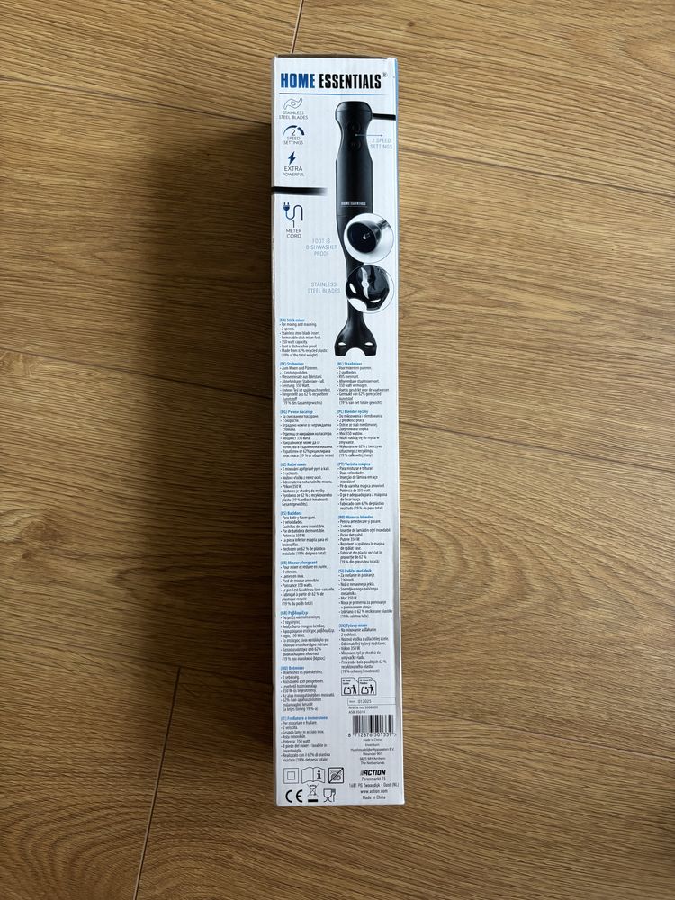 Blender ręczny czarny stick mixer home essentials