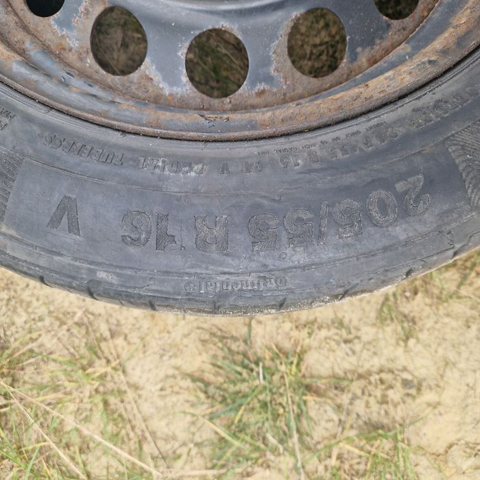 Koło Felga Stalowa 16 cali Rozstaw śrub 5x120 BMW 205/55 R16