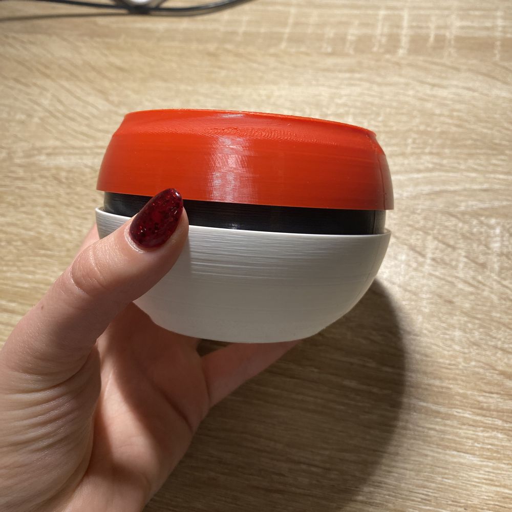 Pokeball doniczka w kształcie kuli Pokemon wydruk 3D pudełko