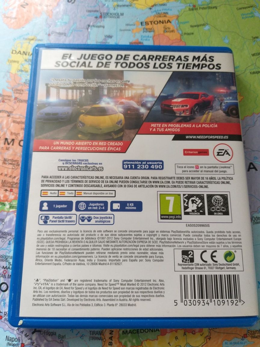 Gra Sony ps Vita  need for Speed most wanted