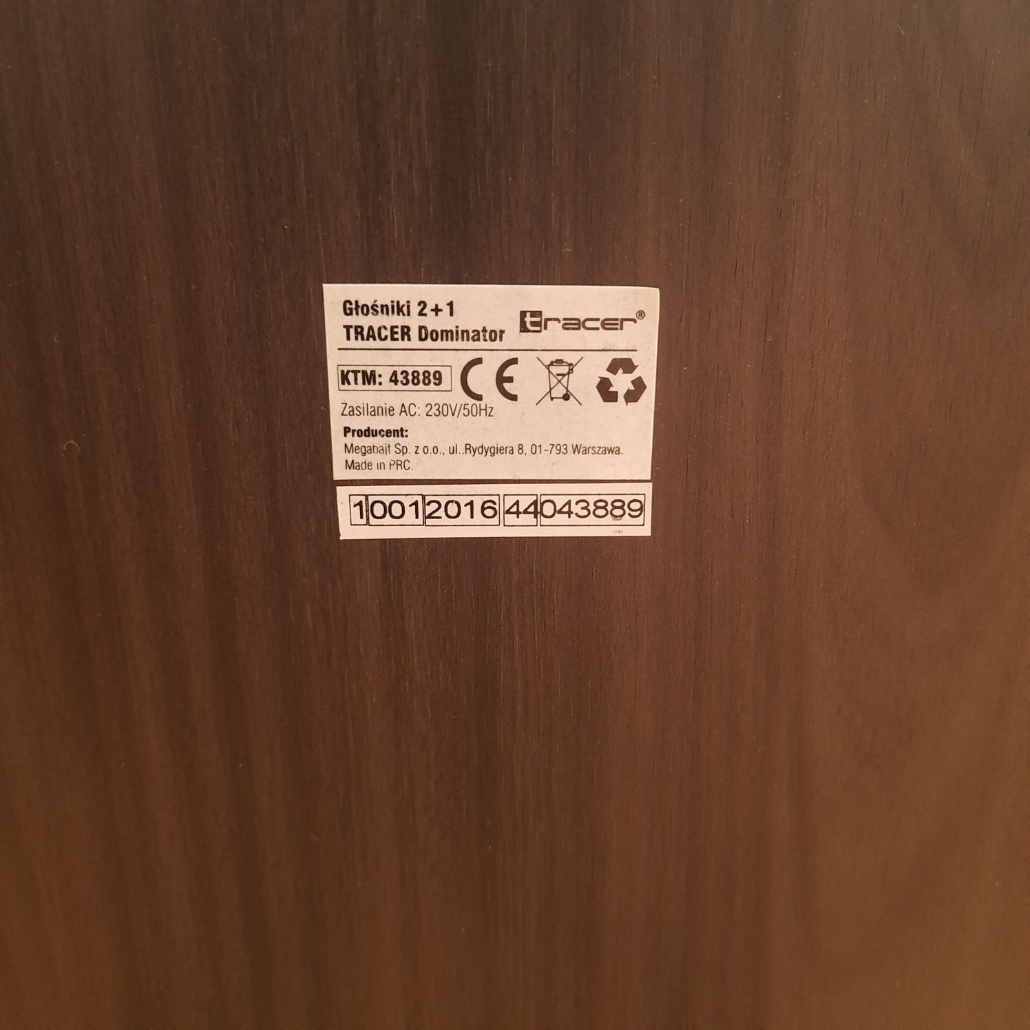 Głośniki tracer dominator 2.1