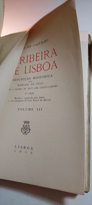 A Ribeira de Lisboa - Júlio de Castilho (5 Volumes - Completo)