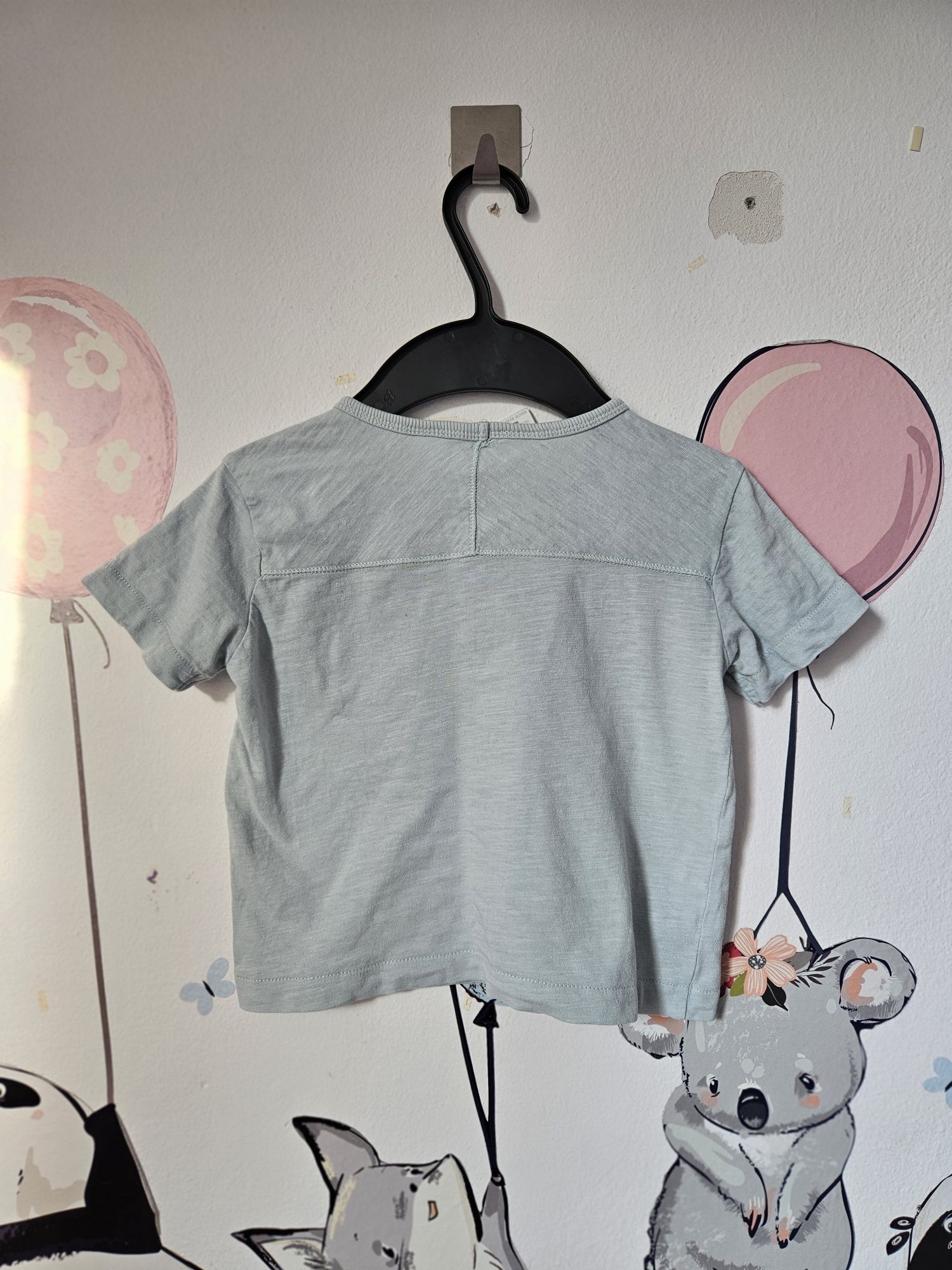 Koszulka z krótkim rękawem t-shirt top oversize Zara 86