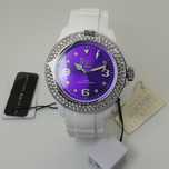 ICE-WATCH NOWY! damski/biały/fioletowa tarcza SWAROVSKI ELEMENTS