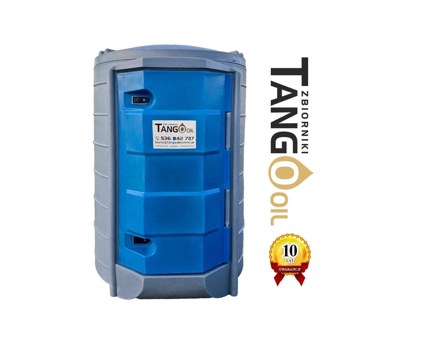 Zbiornik 1500l dwupłaszczowy na paliwo olej napędowy TANGO-OIL