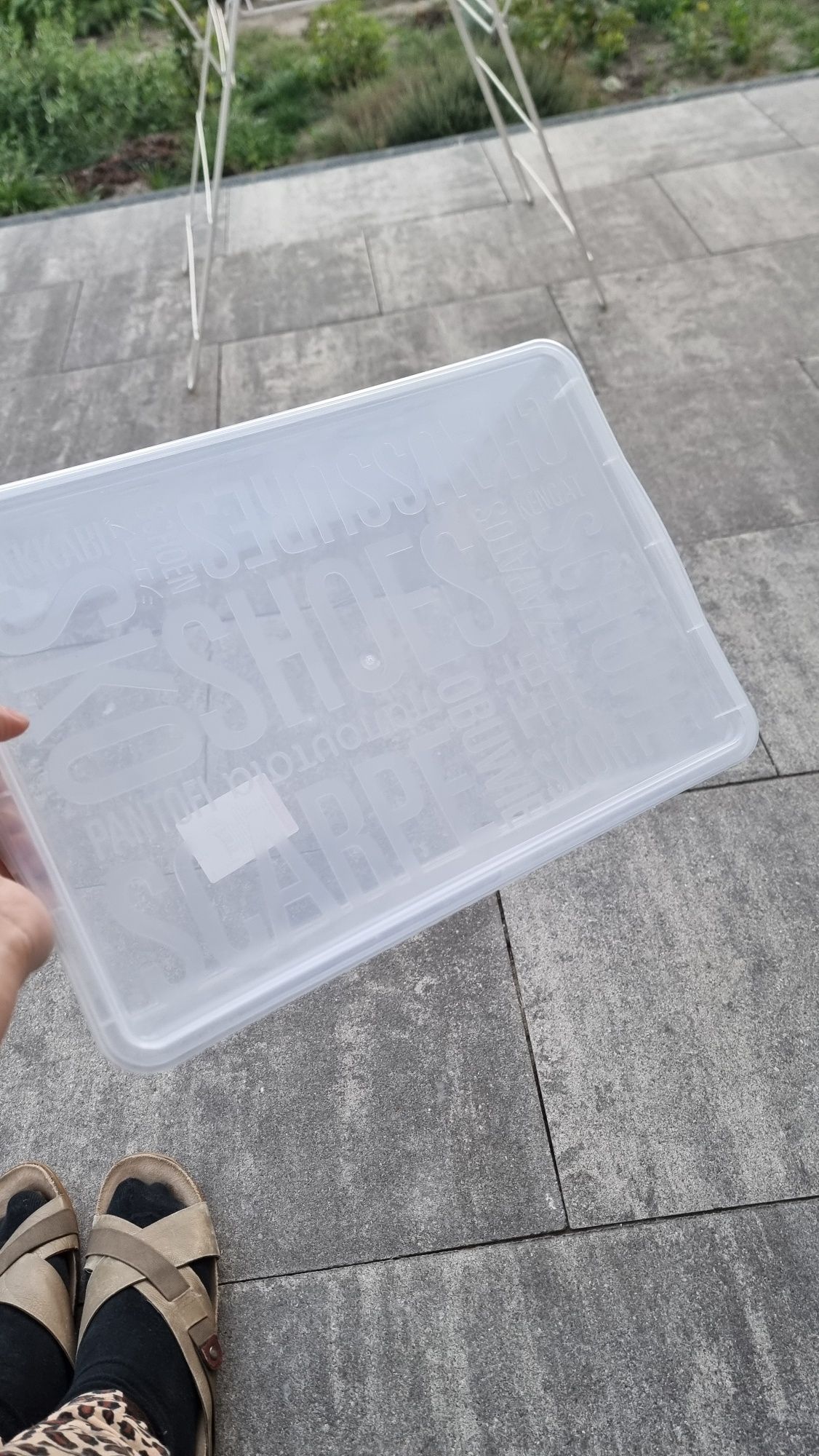 Pudełko na buty kozaki Plast Team pudło do przechowywaniai
