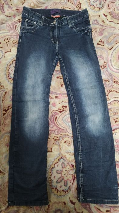 Джинсы теплые 140 Размер