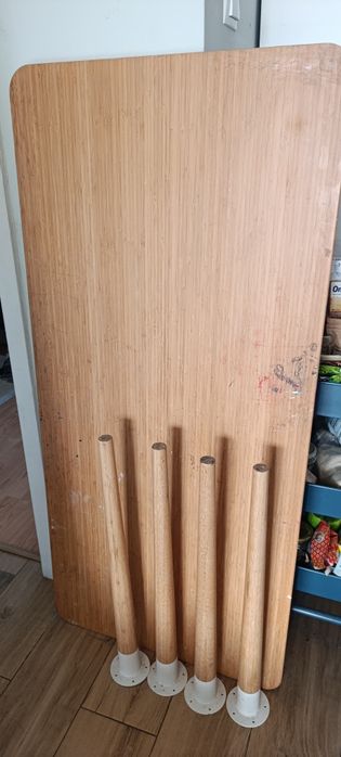 Biurko drewniane z Ikea 140×65cm