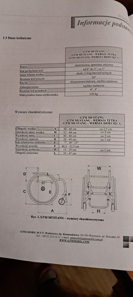 Wózek inwalidzki