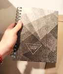 Planner planer kalendarz szary bez dat
