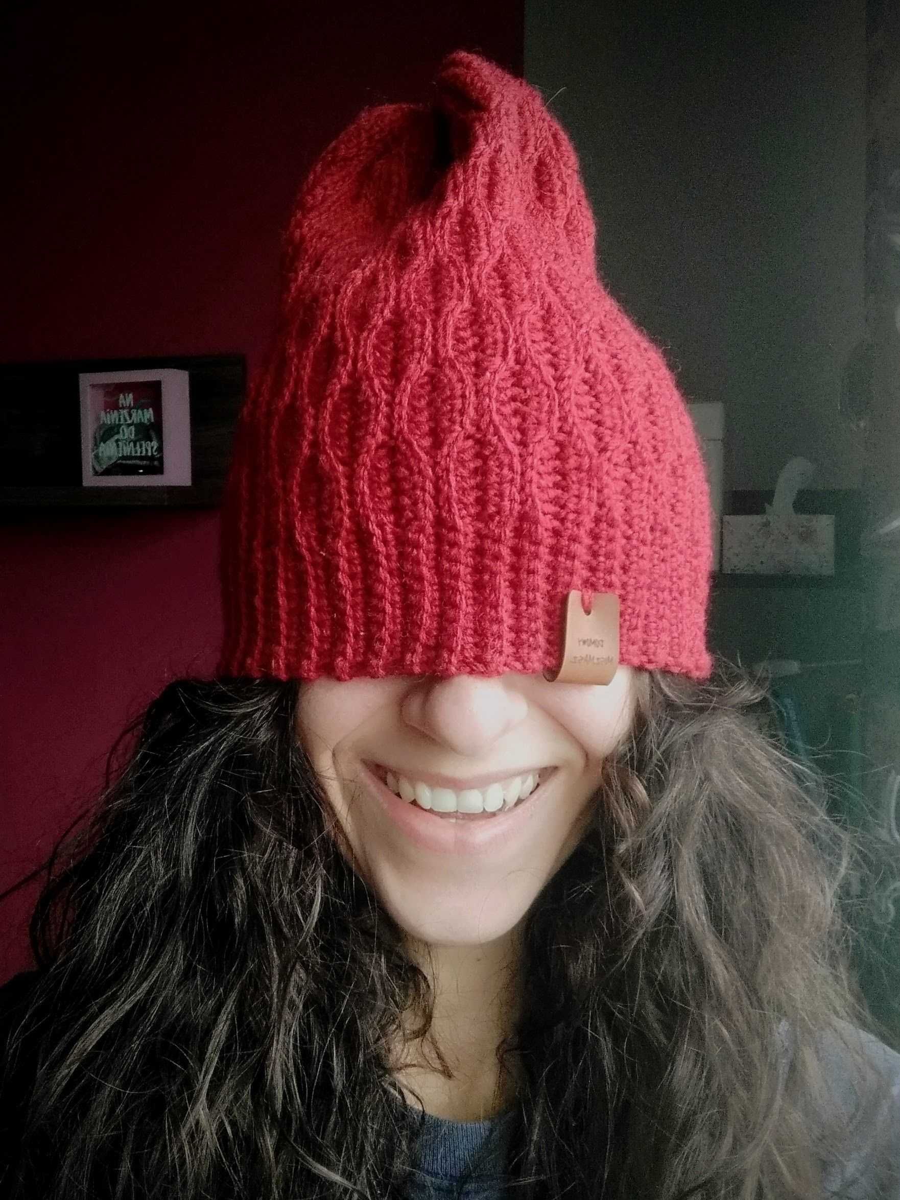 Zimowa czapka beanie Anna S 100% merynos różne kolory