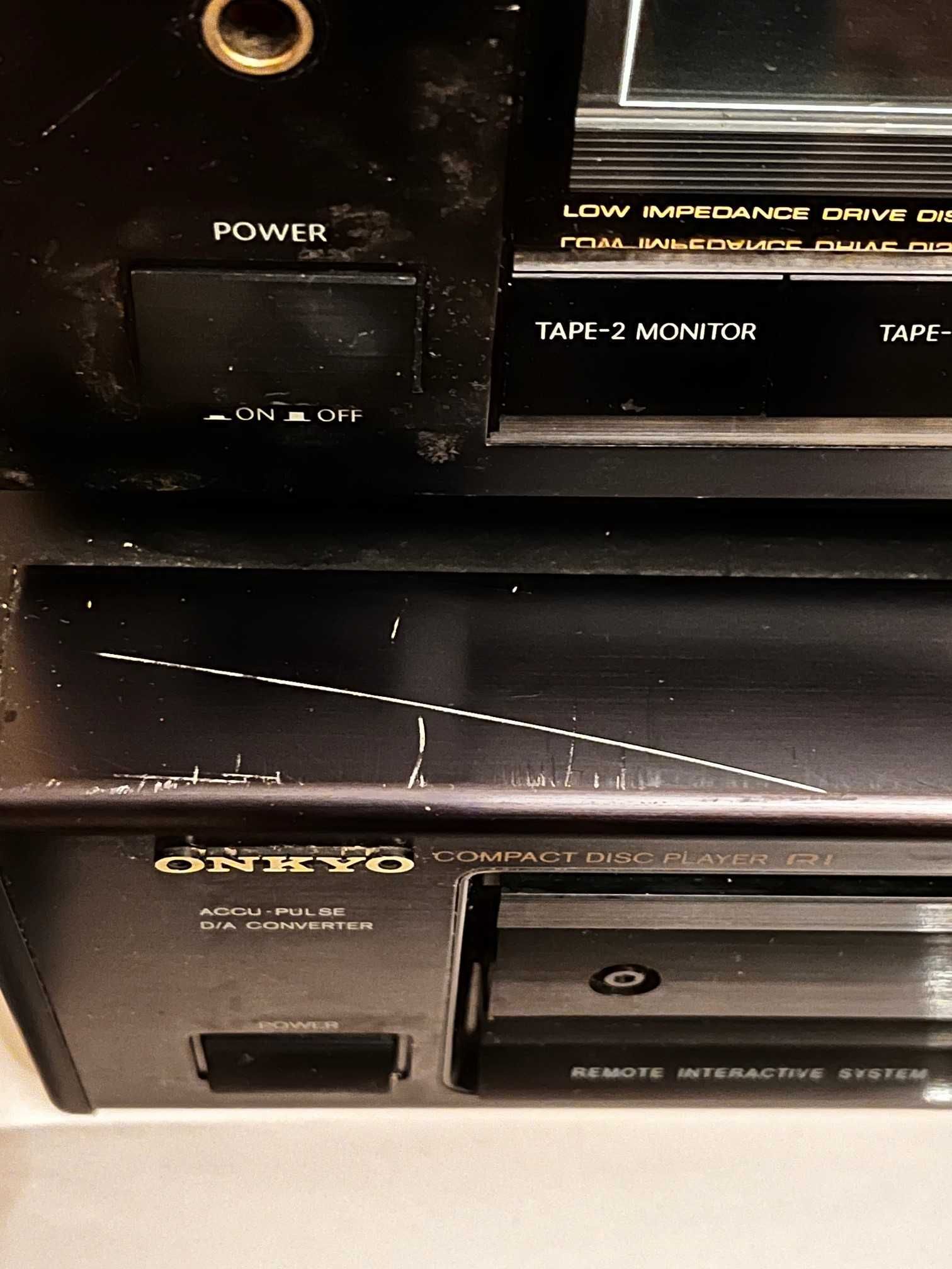 ONKYO amplituner TX-7530 odtwarzacz CD DX-6810 Phono