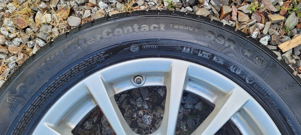 Alufelgi BMW 3   ZIMOWE opony CONTINENTAL 205/60 R16
