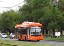 Тролейбус БКМ-321, автоінформатор, світло фар, звук двигуна, двері
