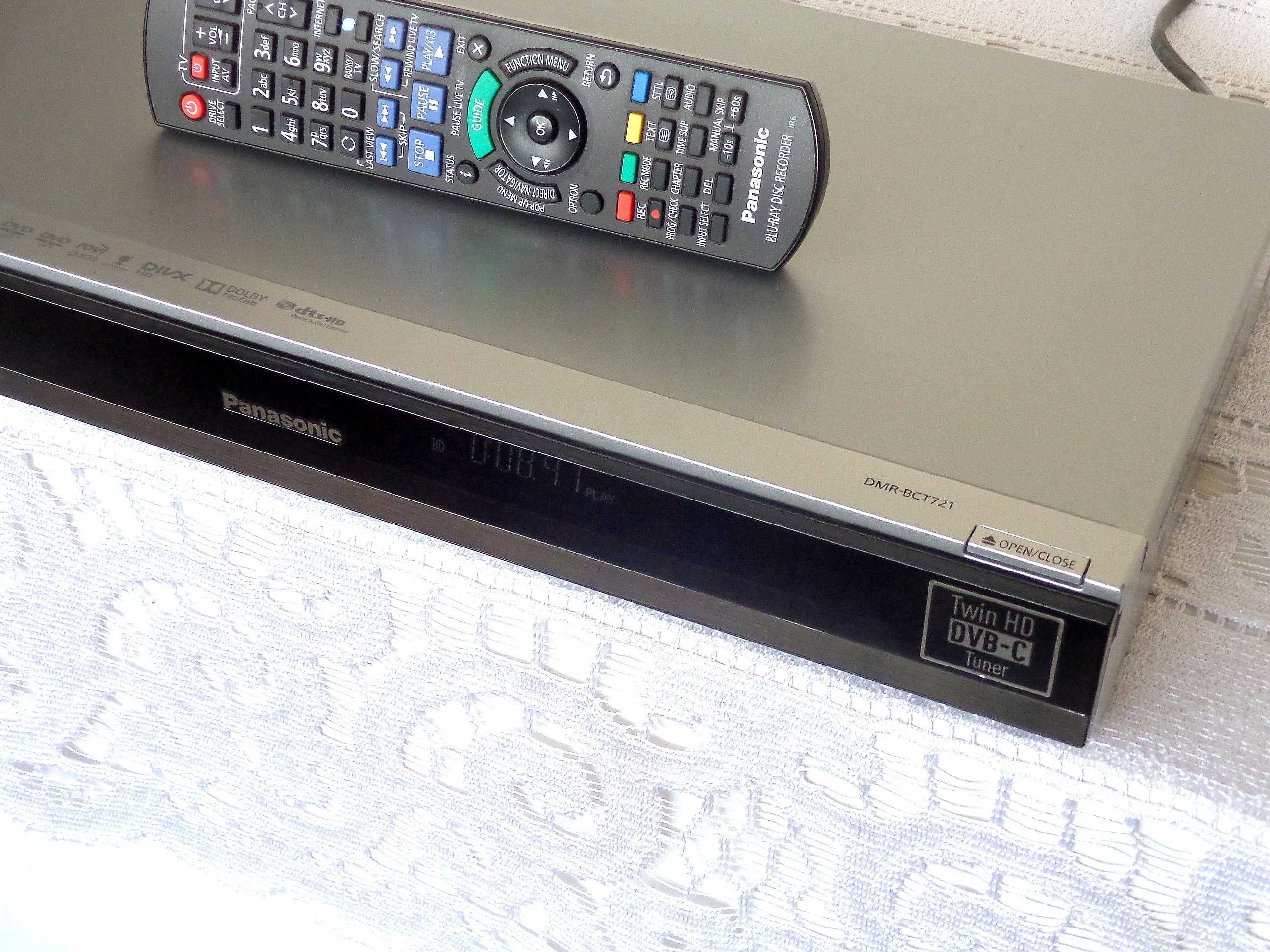 PANASONIC Nagrywarka DVD Blu-Ray 3D USB HDMI 500GB