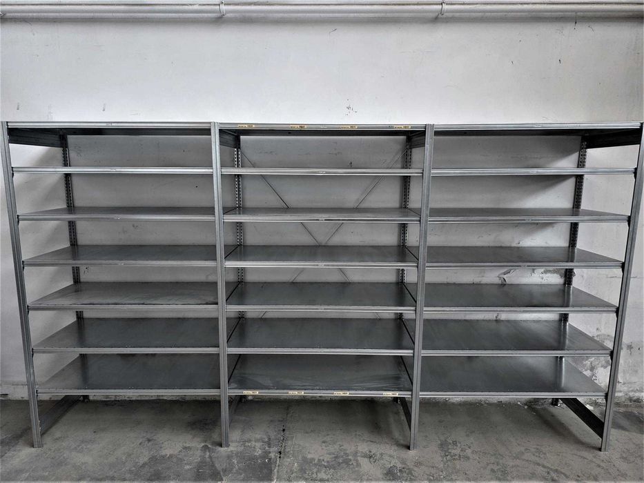 Regał Metalowy 62x220x400cm/21 Magazynowy Ocynk Garaż Piwnica Warsztat
