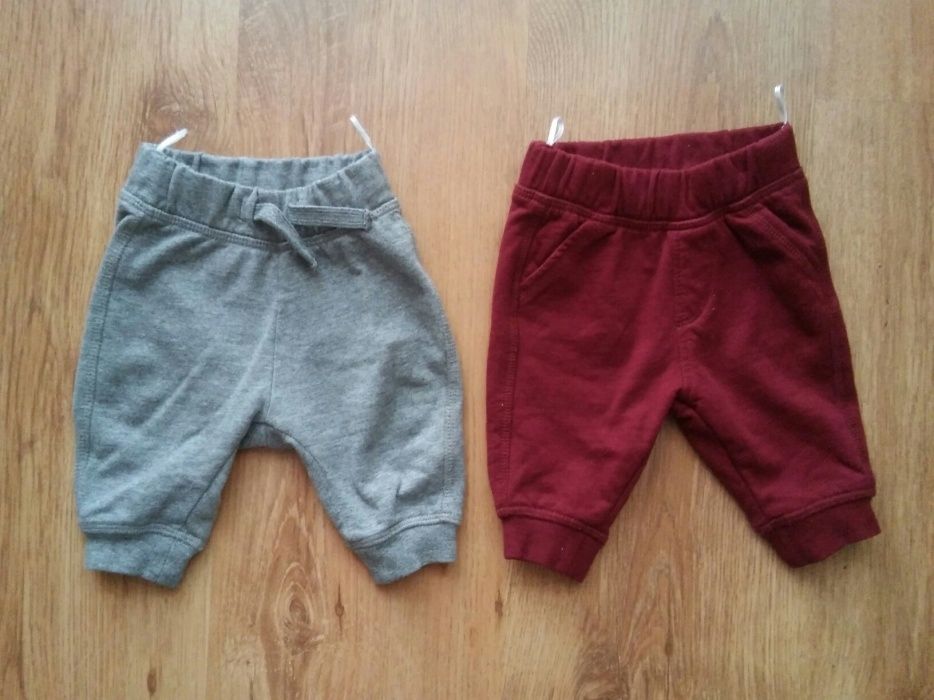 C&A spodenki dresowe dresy szare bordowe 2 sztuki 62