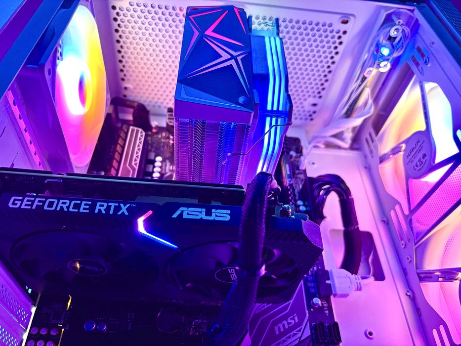 Komputer RTX 3060 12gb | R5 5600 | gamingowy rgb 16gb ram msi