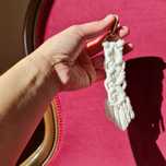 Porta chaves em macramé
