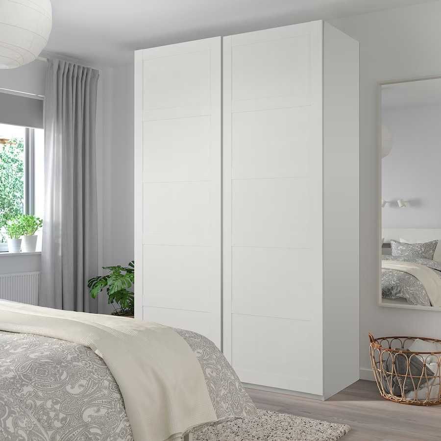 Drzwi ikea PAX BERGSBO 150 x 236 z szynami ALU przesuwne nowe w paczka