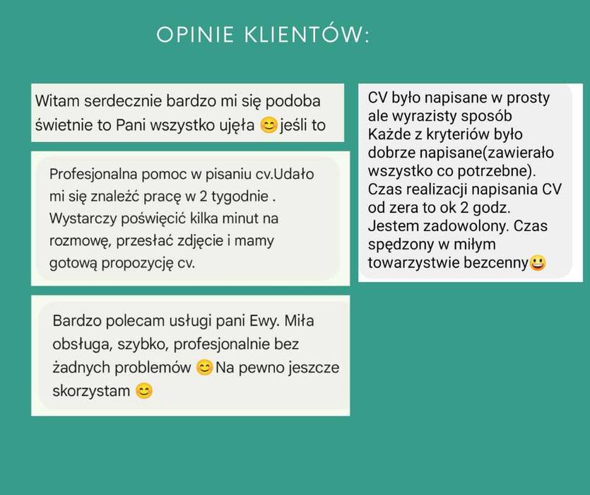 Pisanie CV, List motywacyjny, rozmowa kwalifikacyjna, LinkedIn