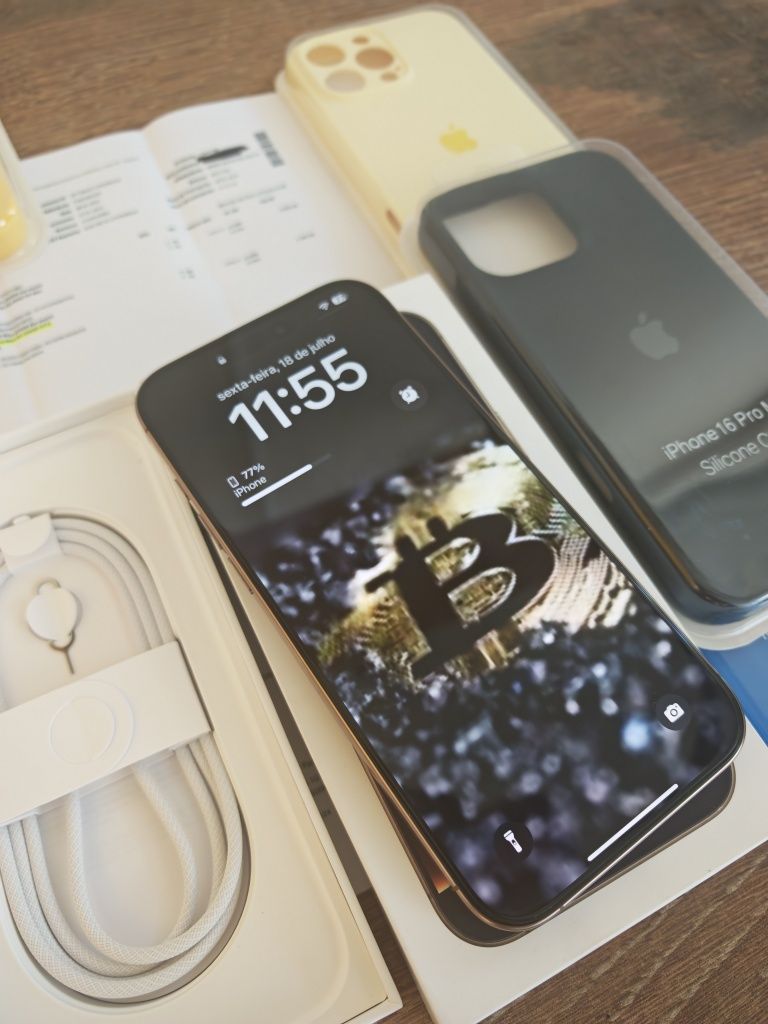 iPhone 16 Pro Max 256GB Desert Titanium Seminovo C/Garantia Aceito Ret