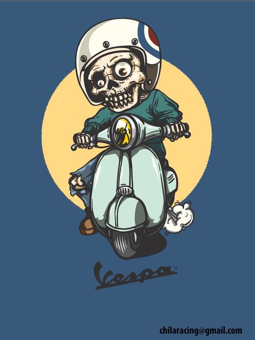 T Shirts Vespa Scooter