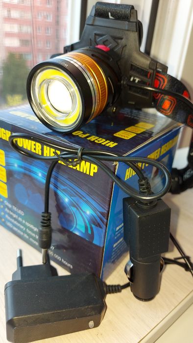 Фонарь налобный на аккумах 18650