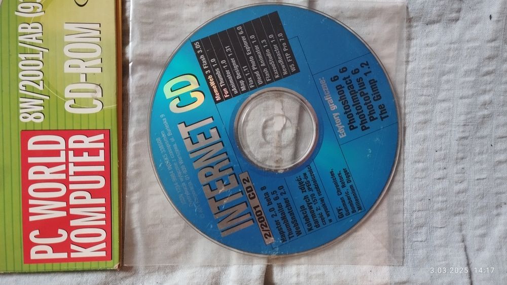 Płyty do komputera internet cd 2 sztuki