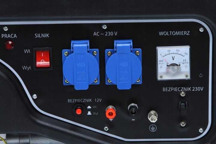 AGREGAT PRĄDOTWÓRCZY prądu 3000 Ripper AVR 2 x 230V + olej 0,6L