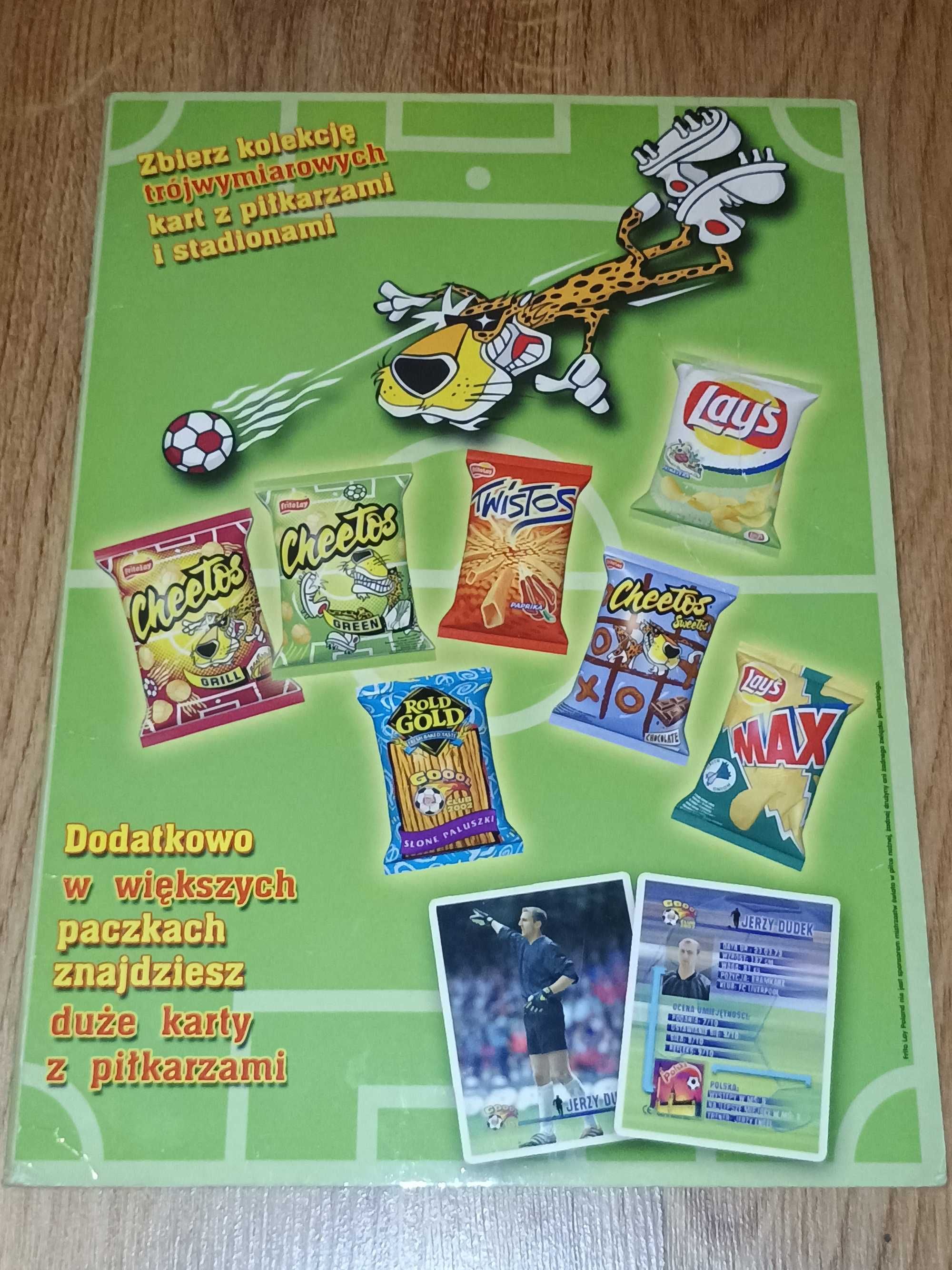 Album na karty piłkarskie Lay's Goool Club 2002 mundial