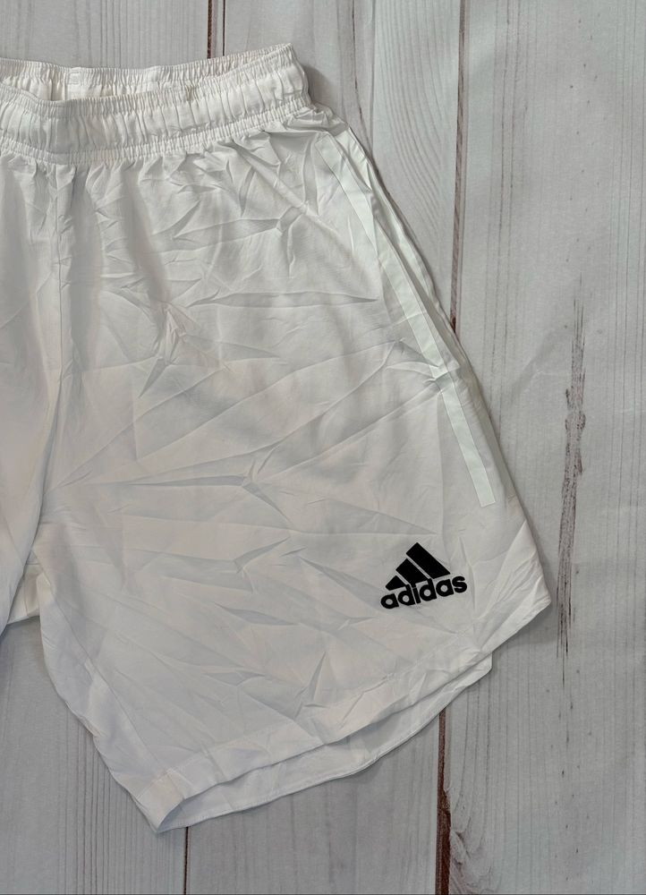 Krótkie spodenki sportowe Adidas Białe Bieganie Rozmiar S