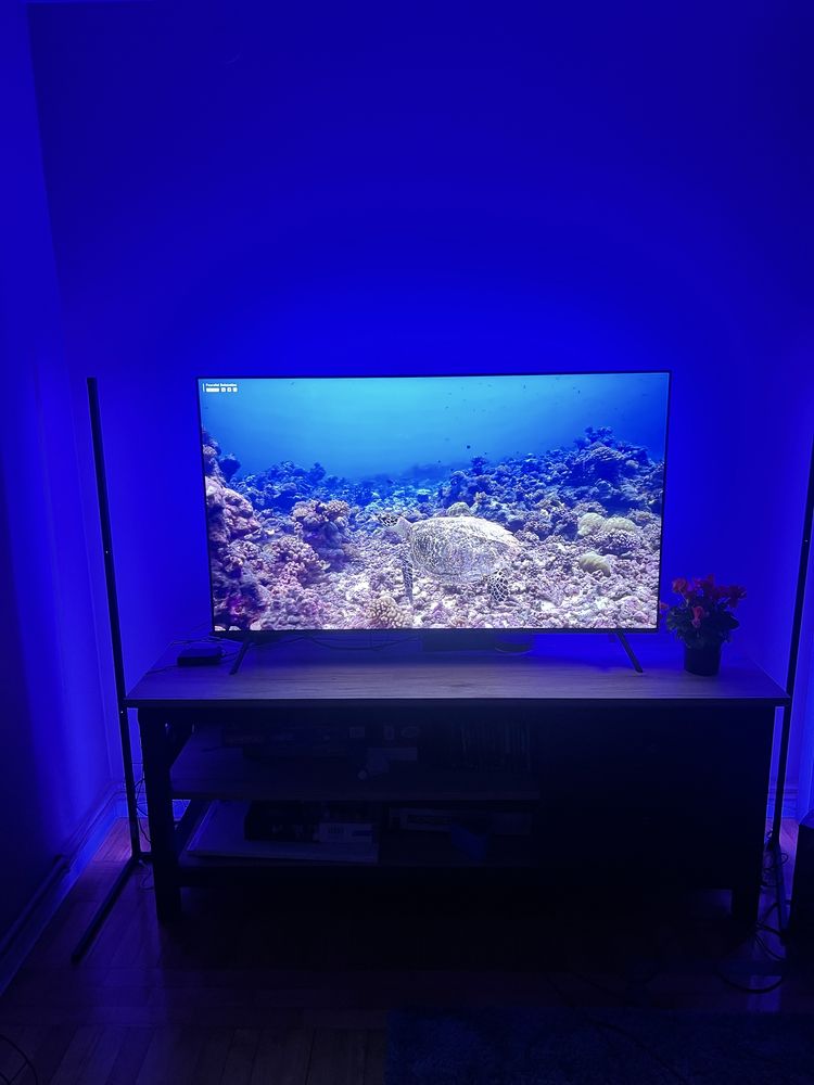 Telewizor samsung qled 4k 55” + zestaw ledow i swiatel !!