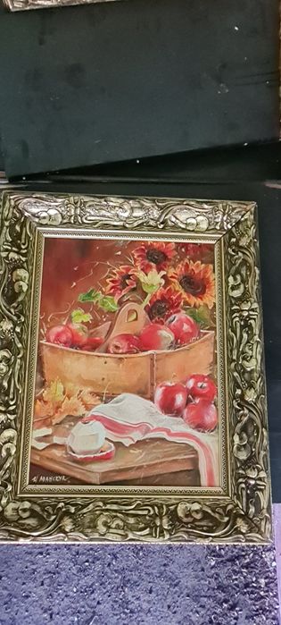 Obraz w złotej ramie 70x58