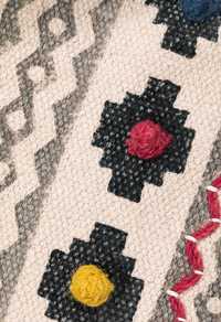 Nowy dywan bawełniany orientalny z bawełny kolorowy 189.5x124cm
