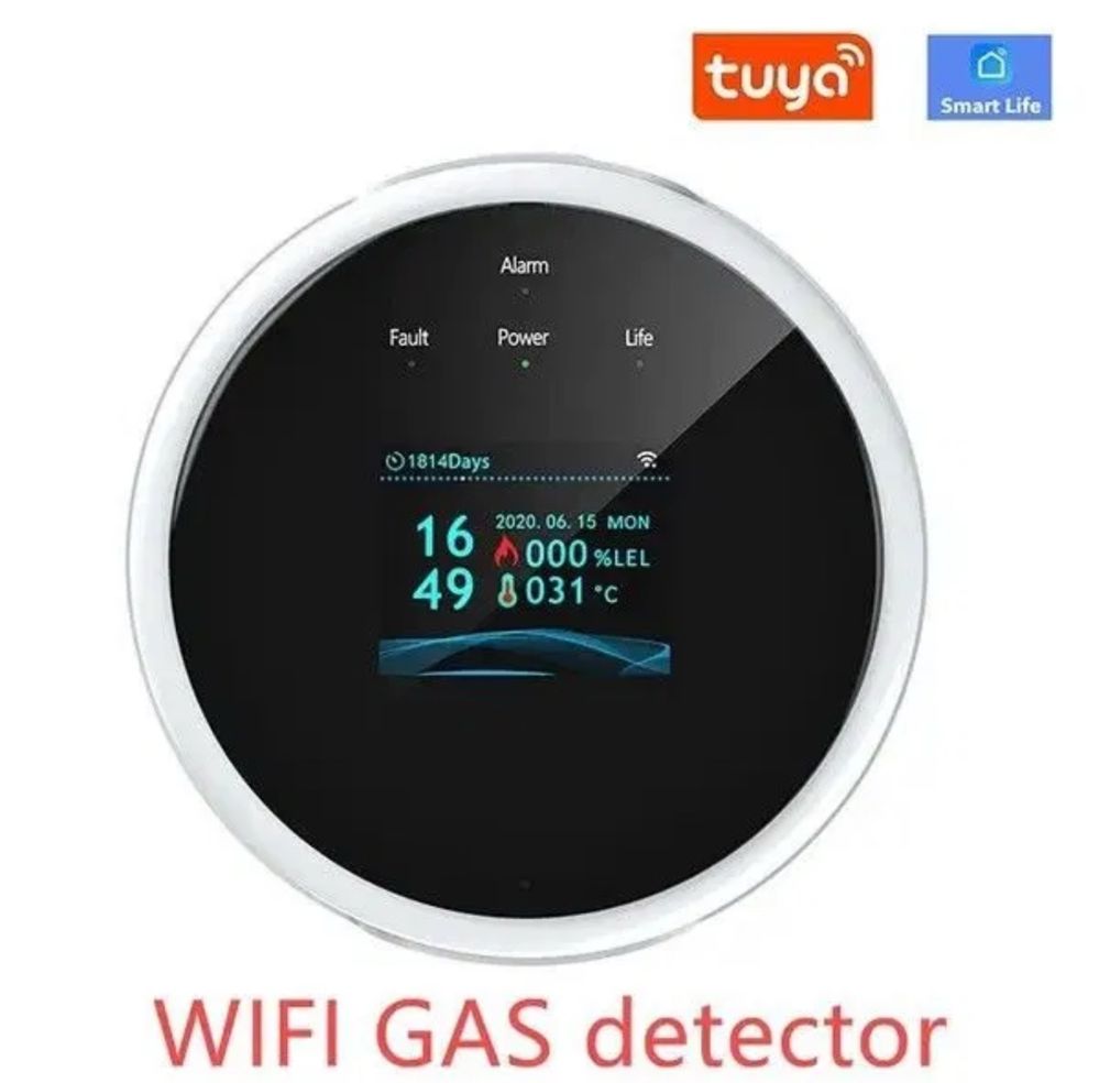 Wi-Fi датчик витоку газу Tuya Smart Life протічки протікання