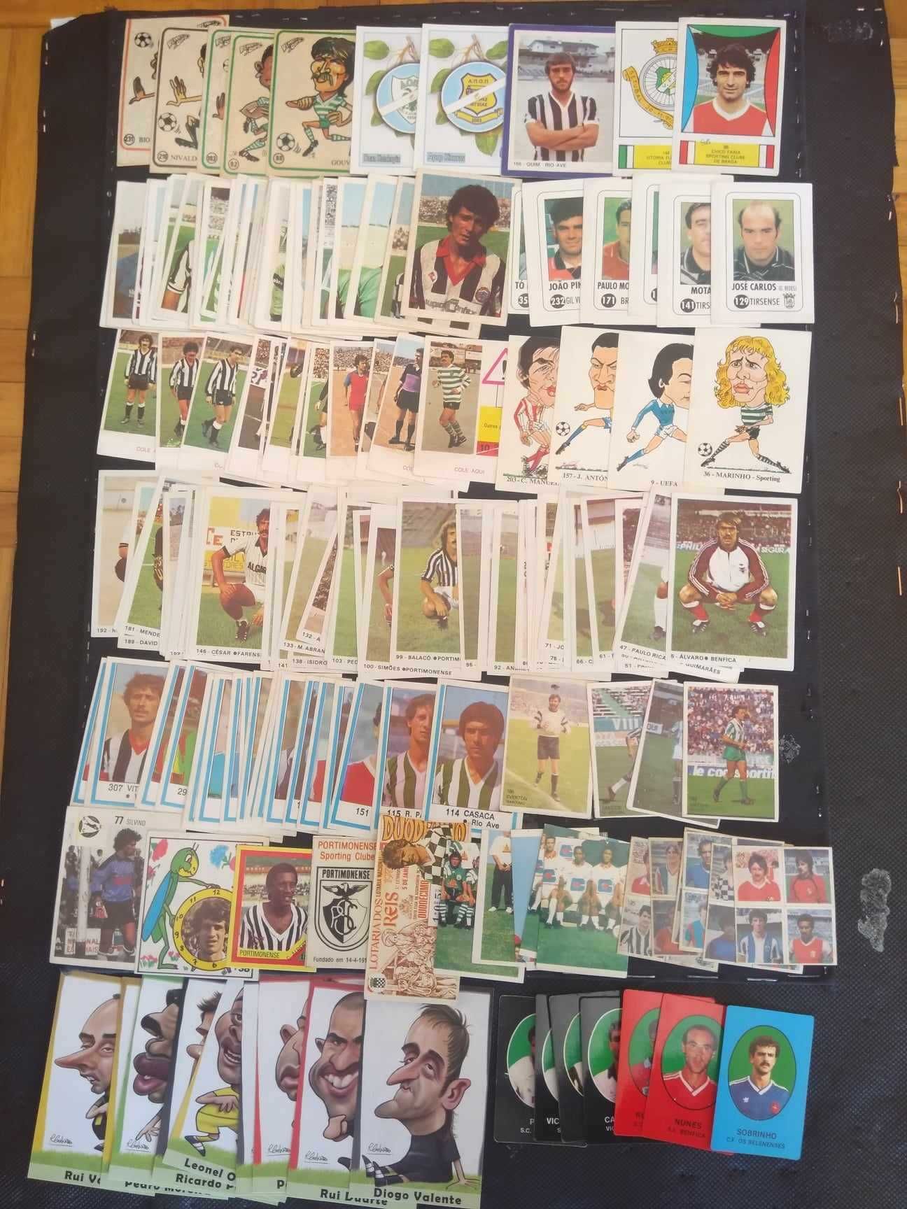 Cromos de Futebol de várias coleções.