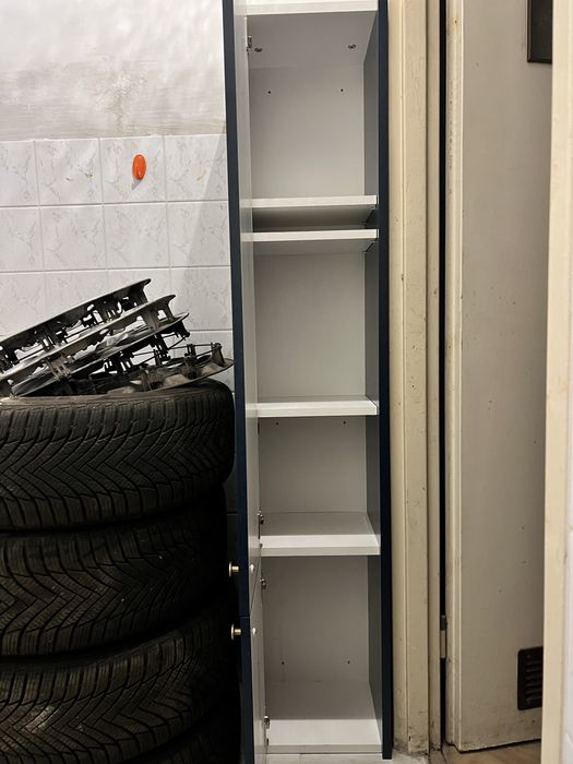 Słupek łazienkowy wiszący Mirano Azzura 30 cm granatowy
