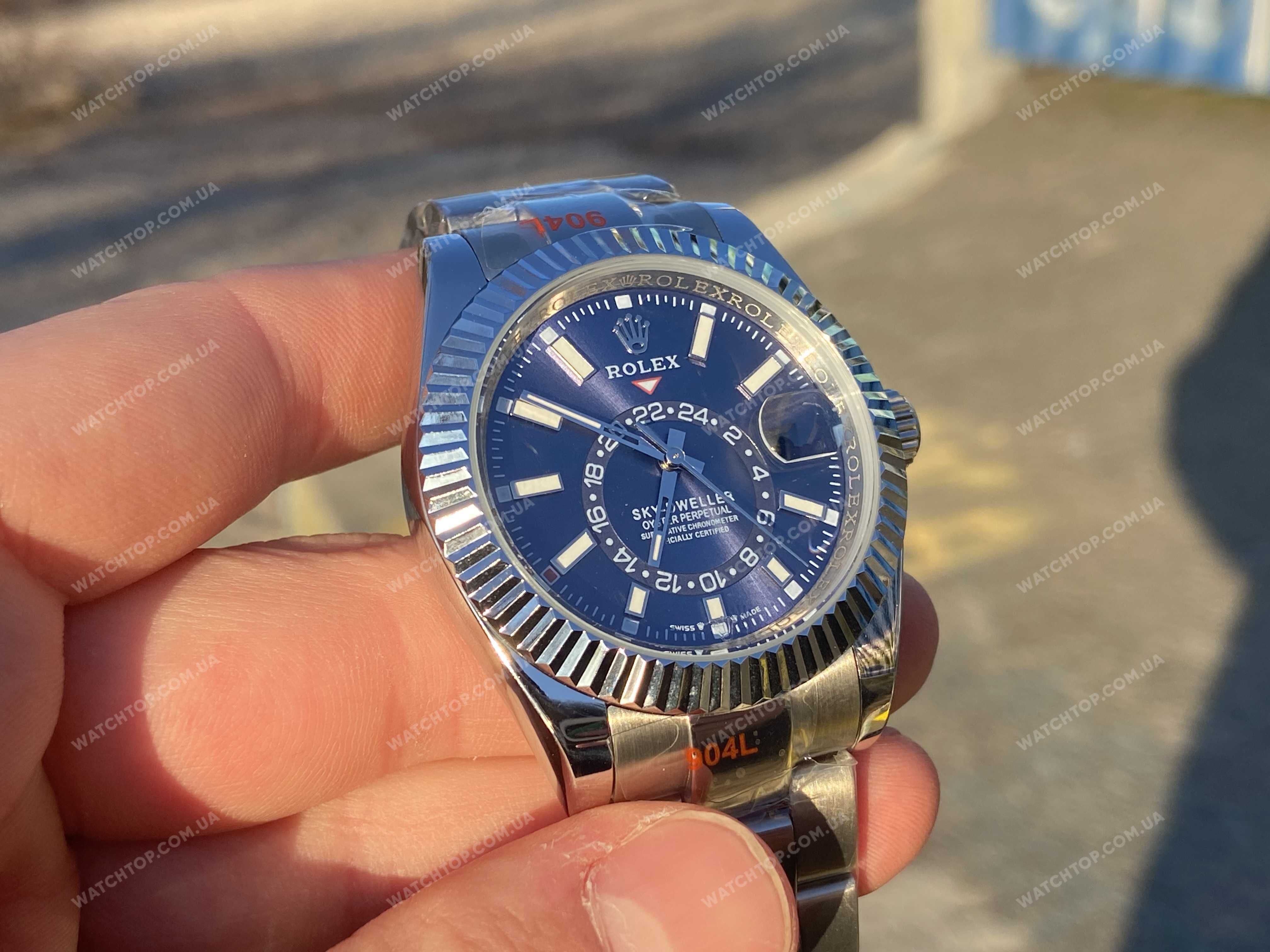 Часы Rolex Sky-Dweller 40mm Silver Blue Ролекс