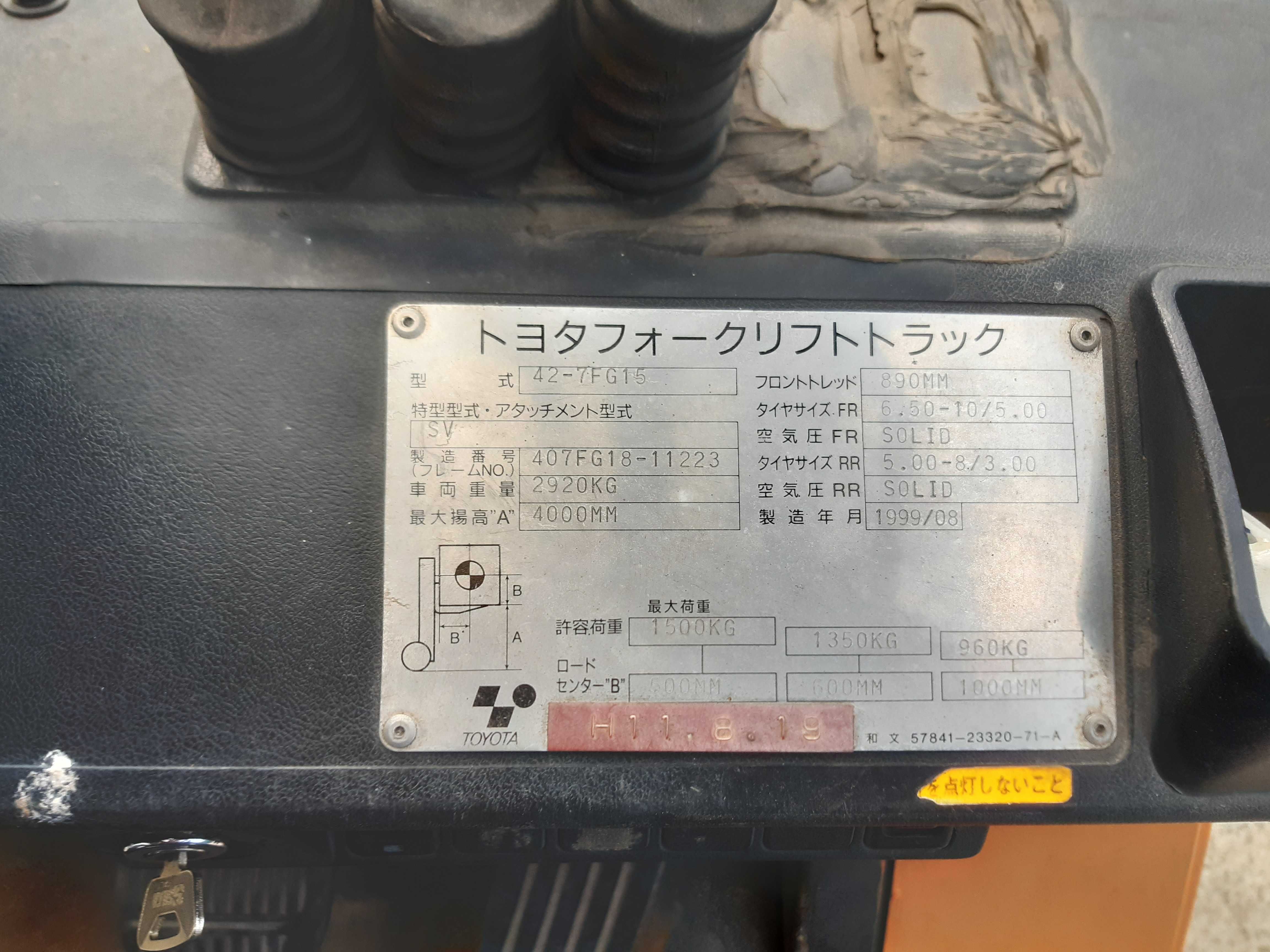 Wózek widłowy Toyota 42-7FG15