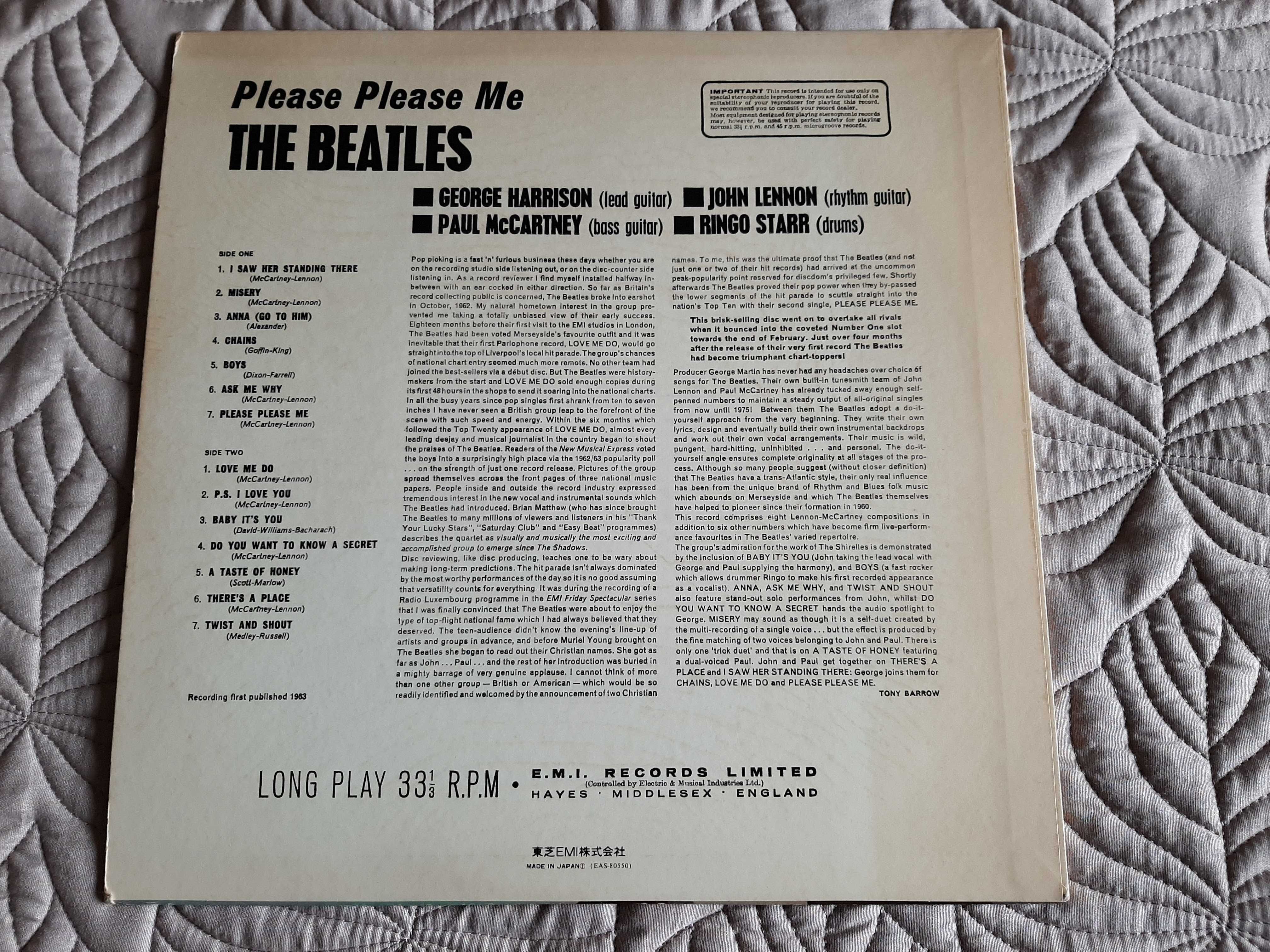 The Beatles – Please Please me - Japão – Vinil LP